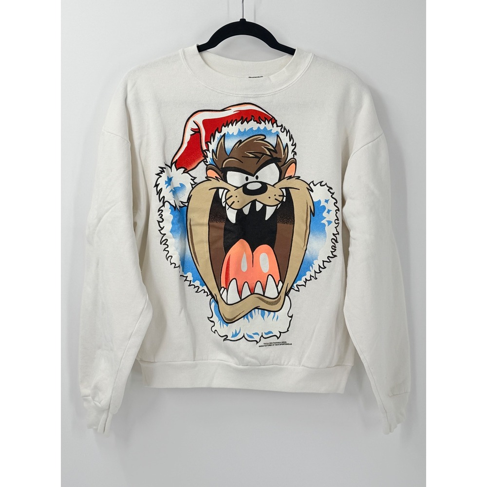 Vintage 1994 Tasmanian Devil Sweatshirt Sz M Taz Christmas Looney Tunes 90s